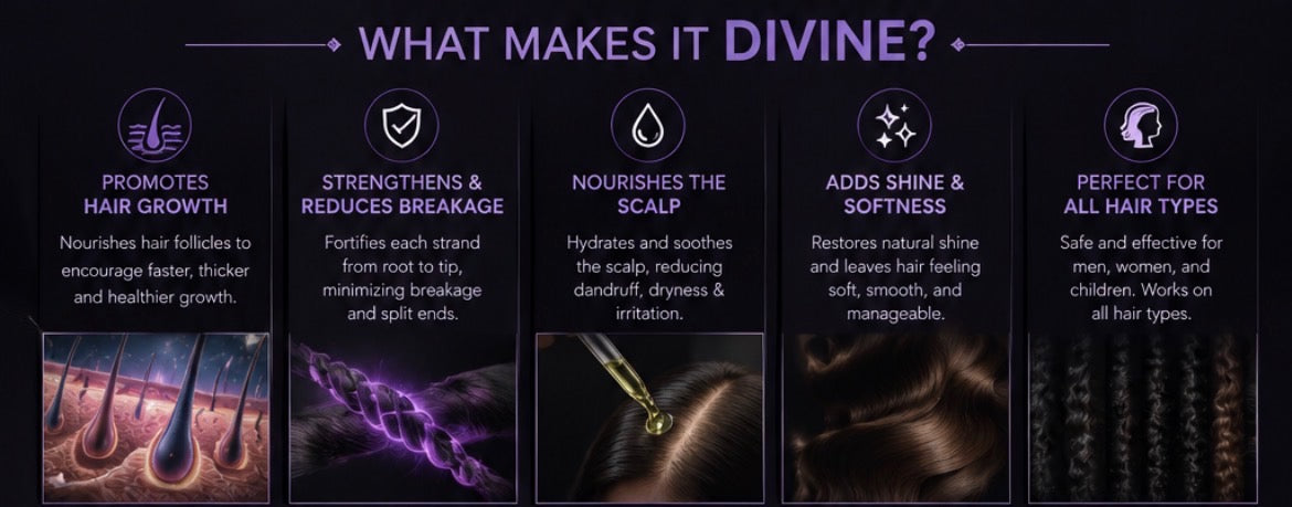 Divine Hair Growth Oil 4oz.